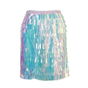 Şeffaf Çubuk Payetli Mini Lastik Bel Özel Üretim Etek